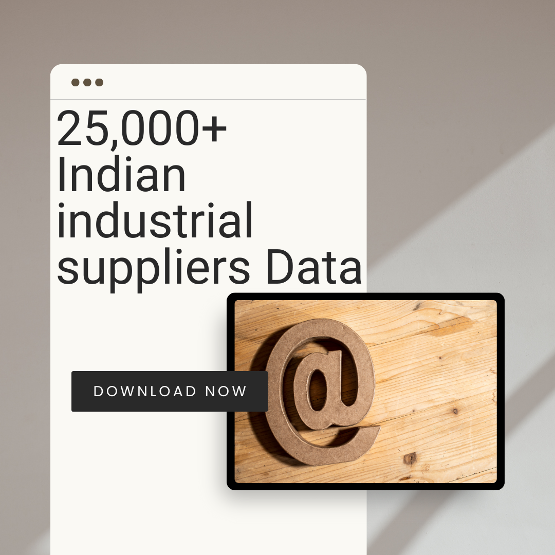 25K Indian Industrial Suppliers Database