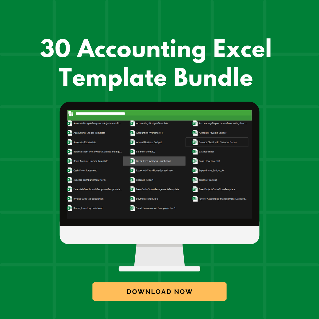 Accounting Excel Template (Pack of 30)