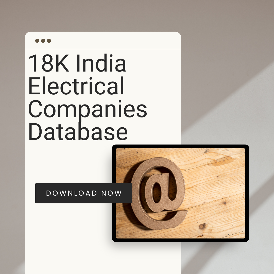 18K Electrical Companies Database (India )